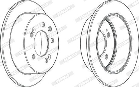 Диск гальмівний FERODO DDF2005C