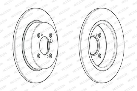 Диск гальмівний FERODO DDF2071C