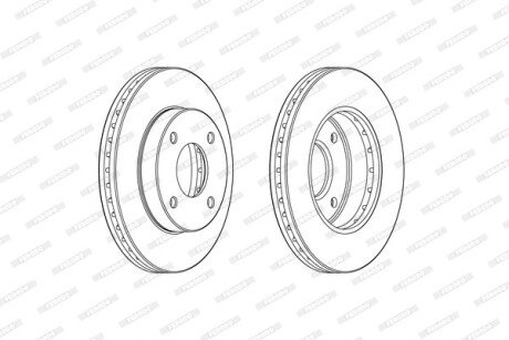 Гальмівний диск FERODO DDF2134C