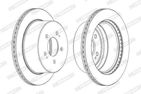 Диск гальмівний FERODO DDF2170C