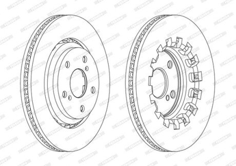 Диск гальмівний FERODO DDF2268C