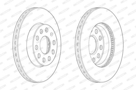 Гальмівний диск FERODO DDF2400C-1