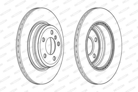Диск гальмівний FERODO DDF2404C