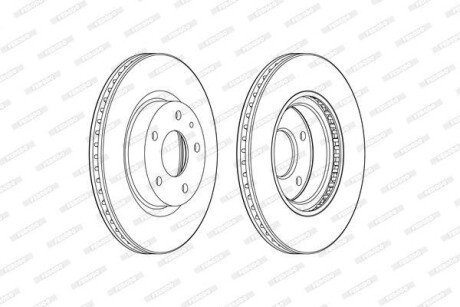 Диск гальмівний FE FERODO DDF2465C