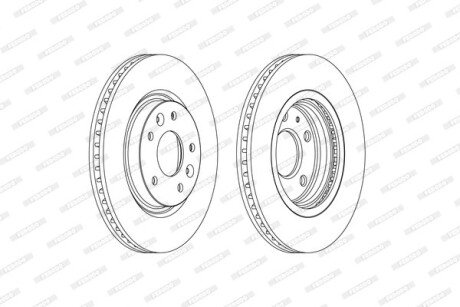 Гальмівний диск FERODO DDF2466C (фото 1)