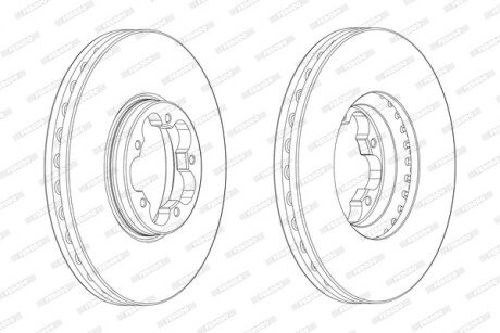 Гальмівний диск FERODO DDF2470-1