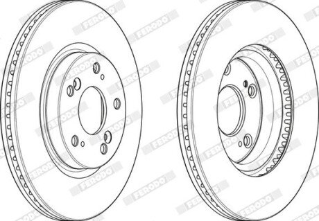 Диск гальмівний FERODO DDF2473C
