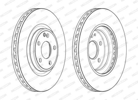 Диск гальмівний FE FERODO DDF2545C