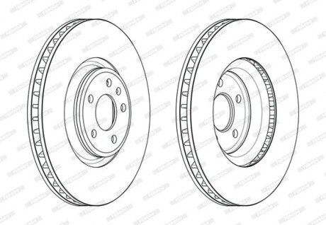 Гальмівний диск FERODO DDF2598C-1