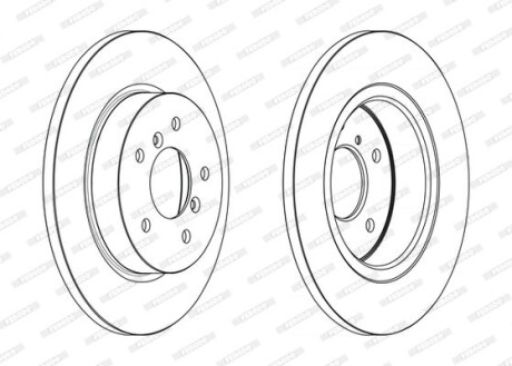 Диск гальмівний FE FERODO DDF2683C