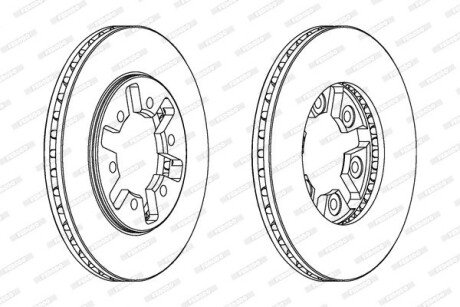 Диск гальмівний FERODO DDF626