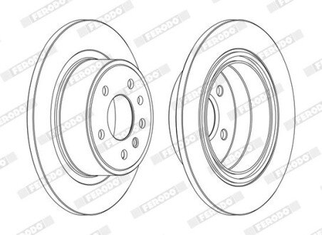 Диск гальмівний FERODO DDF698C