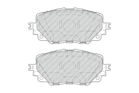 Колодки гальмівні дискові (комплект 4 шт) FERODO FDB4873