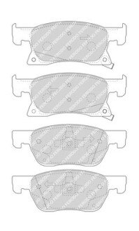 Гальмівні колодки дискові FER FERODO FDB4933