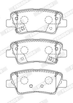 Колодки гальмівні дискові (комплект 4 шт) FERODO FDB5041 (фото 1)