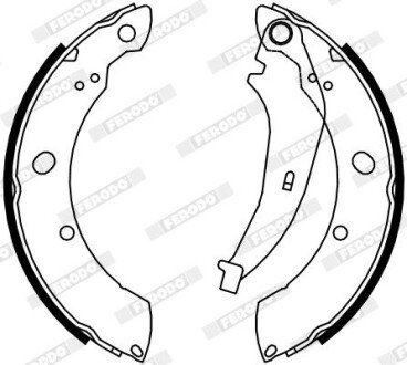 Колодки тормозные FERODO FSB4074