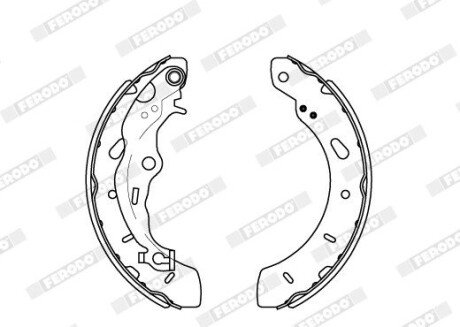Колодки гальмівні барабанні FE FERODO FSB4164
