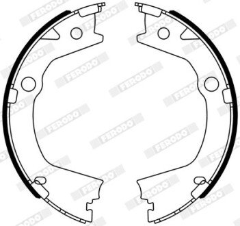 Колодки гальмівні барабанні FE FERODO FSB4318 (фото 1)
