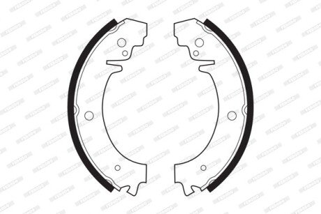 Комплект барабанних гальмівних колодок FERODO FSB59