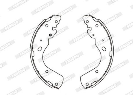 Тормозные колодки барабанные FERODO FSB684