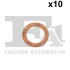 Ущільнювальне кільце компл. 10 шт 12.0*18.0*1.0 mm((Fischer) Fischer Automotive One Fischer Automotive One (FA1) 547.870.010 (фото 1)