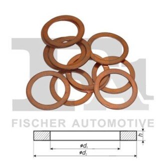 Кільце ущільнююче мідне 10x15x1 mm (Fischer) Fischer Automotive One Fischer Automotive One (FA1) 615.590.100