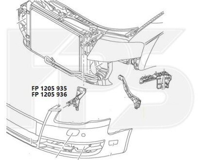 Кріплення бампера FPS FP 1205 936