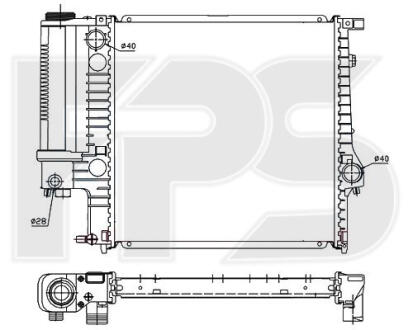 Радіатор охолодження FPS FP 14 A867