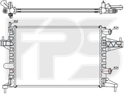 Радіатор охолодження FPS FP 52 A265