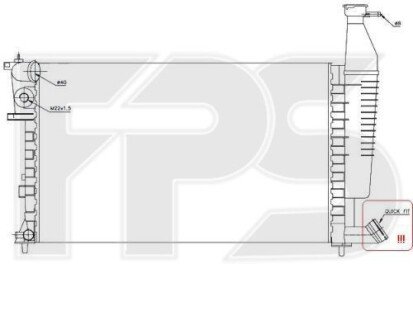 Радіатор охолодження FPS FP 54 A1122