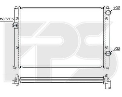 Радіатор охолодження FPS FP 74 A446