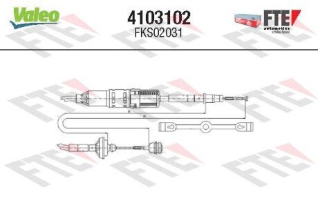 Трос, керування зчепленням FTE 4103102