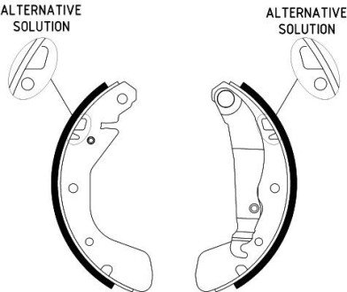 Колодки гальмівні барабанні; задн. PAGID HELLA 8DB355001301