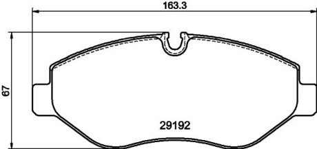 Колодки гальмівні дискові комплект; передн. PAGID HELLA 8DB355005521