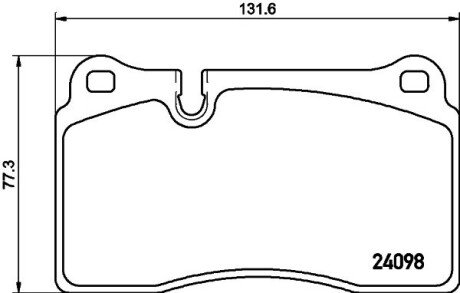 Колодки гальмівні дискові комплект; передн. PAGID HELLA 8DB355011851