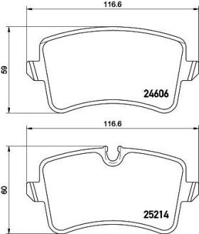 Гальмівні колодки зад. A6 10- PAGID HELLA 8DB355016-061