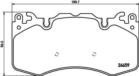 Колодки гальмівні Дискові Комплект; передн. PAGID HELLA 8DB355016151