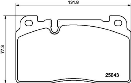 Колодки гальмівні дискові комплект; передн. PAGID HELLA 8DB355021331