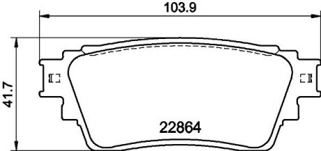 Колодки гальмівні, дискове гальмо PAGID HELLA 8DB355040501