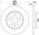 Гальмівний диск зад. A4/A5/A6/A7/Q5 07- (300x12) PAGID HELLA 8DD355113-931 (фото 1)