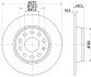 Гальмівний диск задн. Golf/T-Roc/Touran/Caddy/Bora/Jetta/Eos/Yeti/Octavia/Superb 04- PAGID 8DD355116-971 HELLA 8DD355116971 (фото 4)