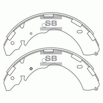 Гальмiвнi колодки кт. SANGSIN SB Hi-Q (SANGSIN) SA171