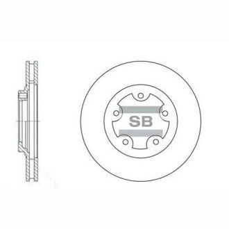 Гальмівний диск SANGSIN BRAKE Hi-Q (SANGSIN) SD1029