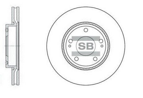 Диск гальмівний SANGSIN Hi-Q (SANGSIN) SD1048