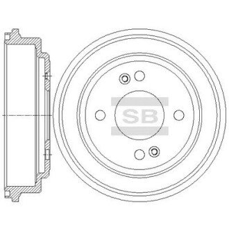 Гальмівний барабан SANGSIN BRAKE Hi-Q (SANGSIN) SD1078