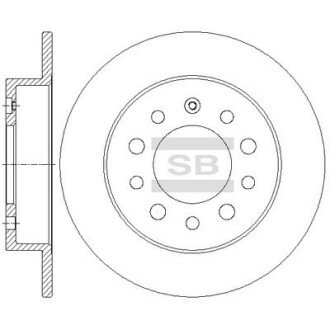 Гальмівний диск SANGSIN BRAKE Hi-Q (SANGSIN) SD1083