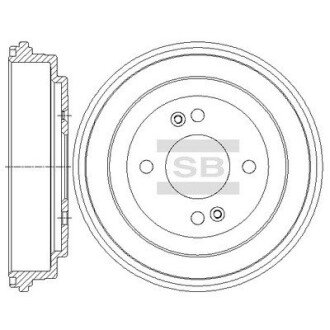 Гальмівний барабан SANGSIN BRAKE Hi-Q (SANGSIN) SD1094