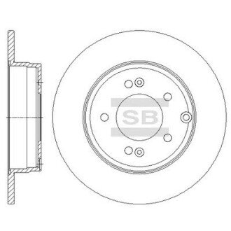 Гальмівний диск SANGSIN BRAKE Hi-Q (SANGSIN) SD1099