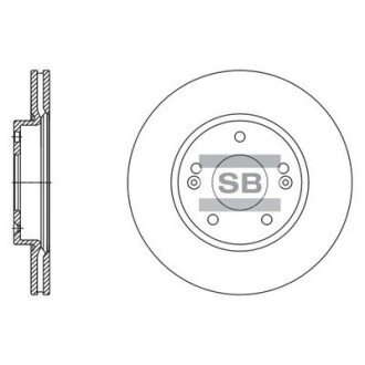 Диск гальмівний Hi-Q (SANGSIN) SD1135