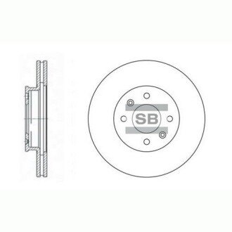 Диск гальмівний KIA NEW PRIDE, NEW ACCENT передн. (SANGSIN) SANGSIN Hi-Q (SANGSIN) SD2028